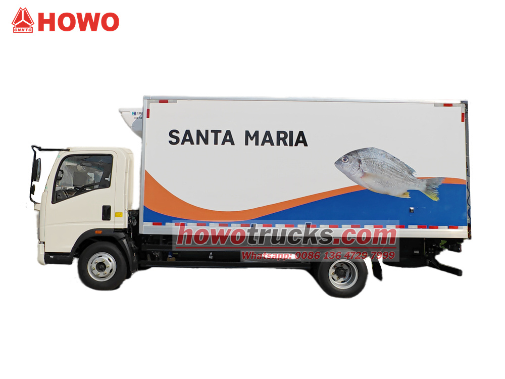 HOWO seafood cold chain transport truck HOWO seafood cold chain transport truck