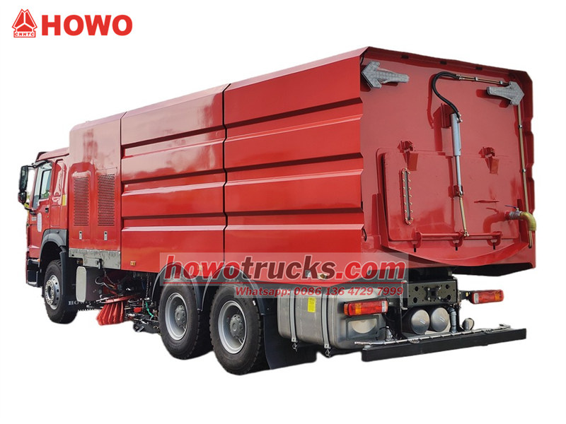 HOWO 6x4 road sweeper jetting truck