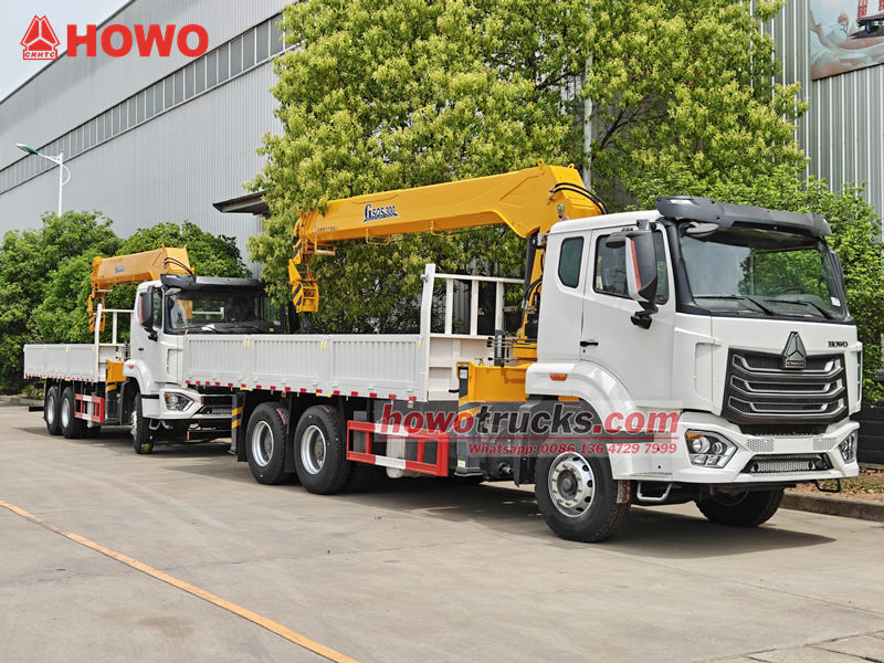 Camion de service HOWO avec grue de 20 tonnes