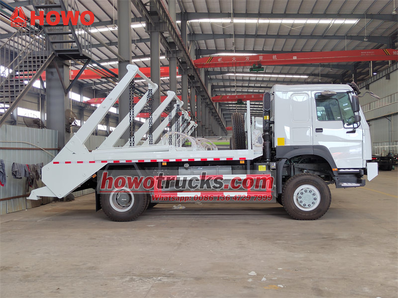 HOWO 4×4 off-road skip bin lifter trucks for sale