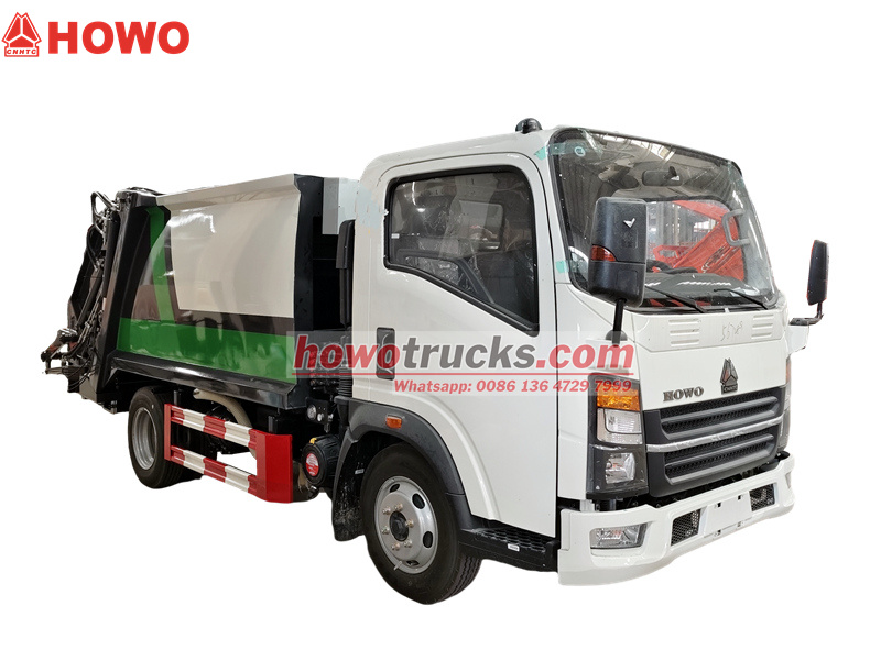 HOWO 6CBM garbage compactor vehicle