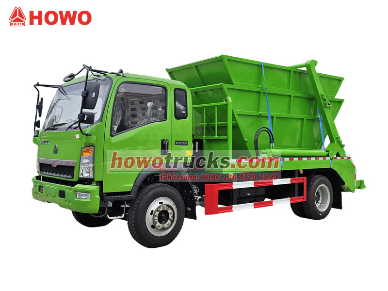 HOWO 8CBM skip bin lifter truck HOWO 8CBM skip bin lifter truck