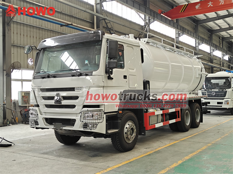 HOWO 10 wheeler sewer vacuum truck HOWO 10 wheeler sewer vacuum truck
