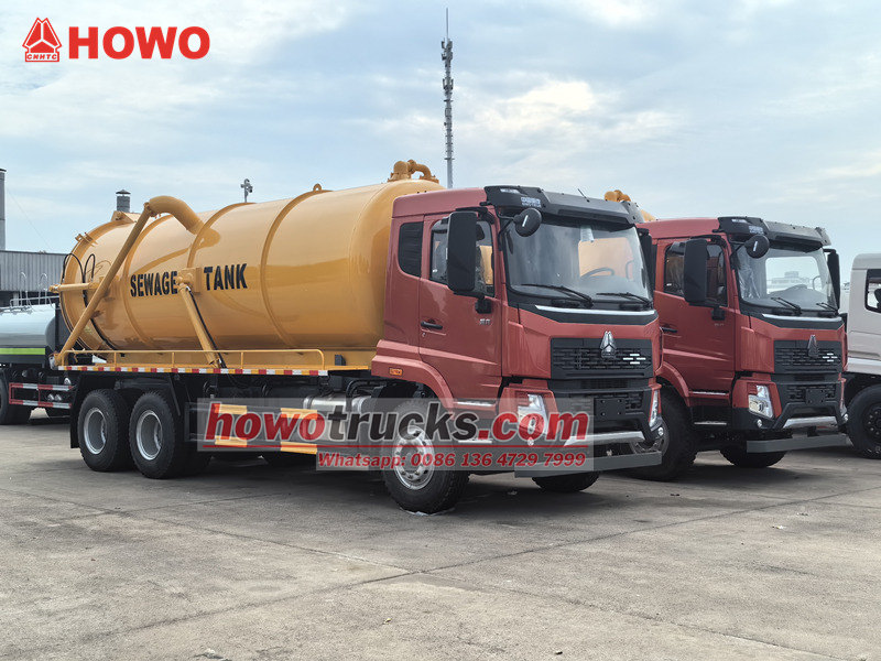 HOWO heavy duty vacuum tank trucks for export HOWO heavy duty vacuum tank trucks for export