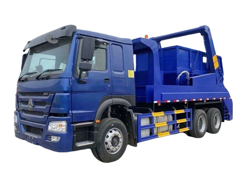 Howo 6x4 skip refuse truck