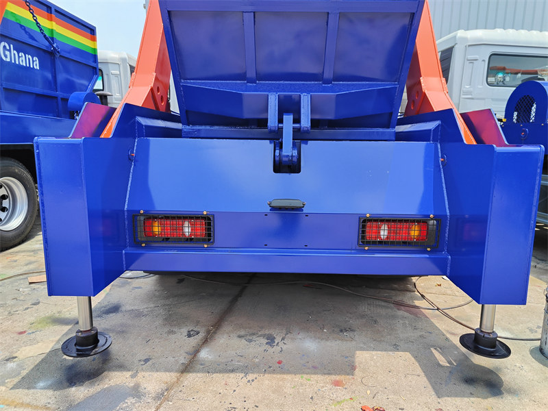 Rear stabilizer and container bin lock