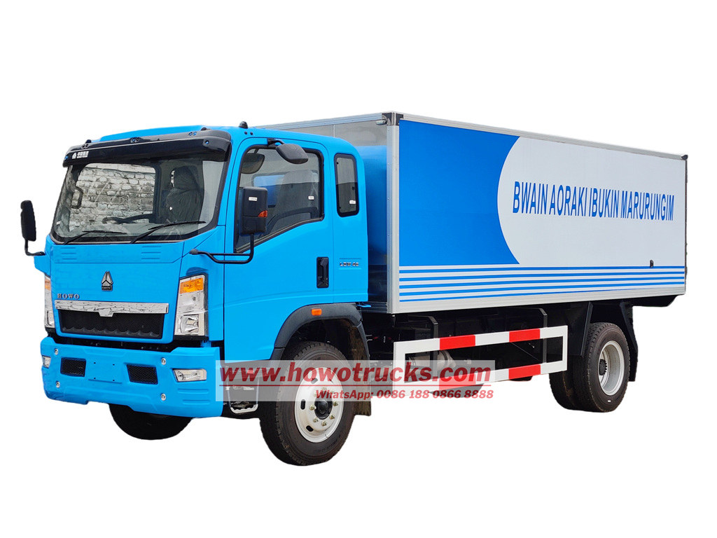 HOWO Aluminum cargo van truck HOWO Aluminum cargo van truck