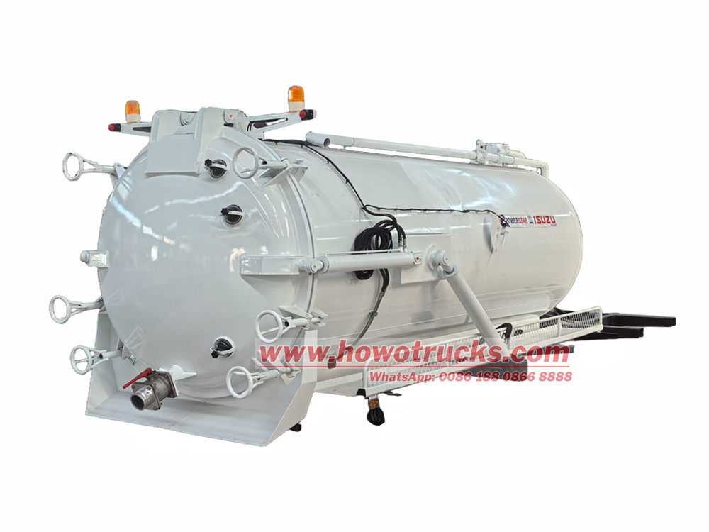 howo sewage suction truck upper body