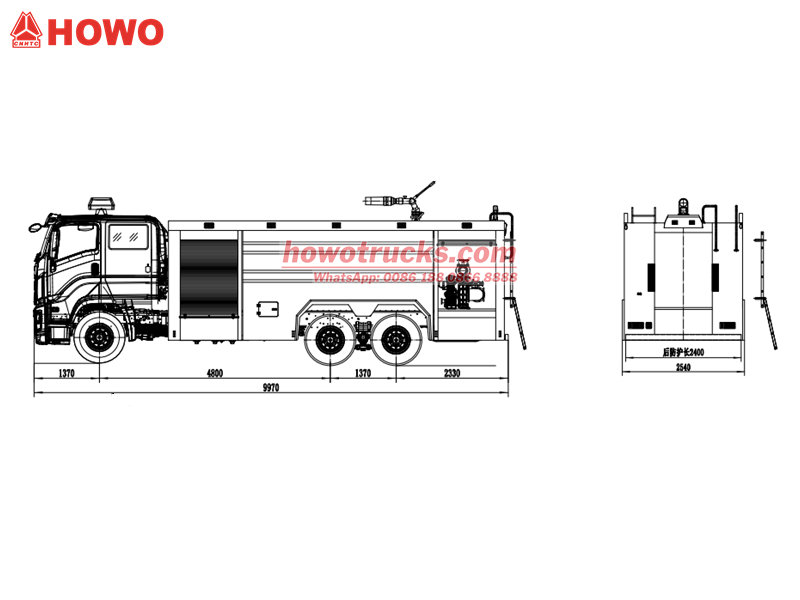 Howo fire fighting truck