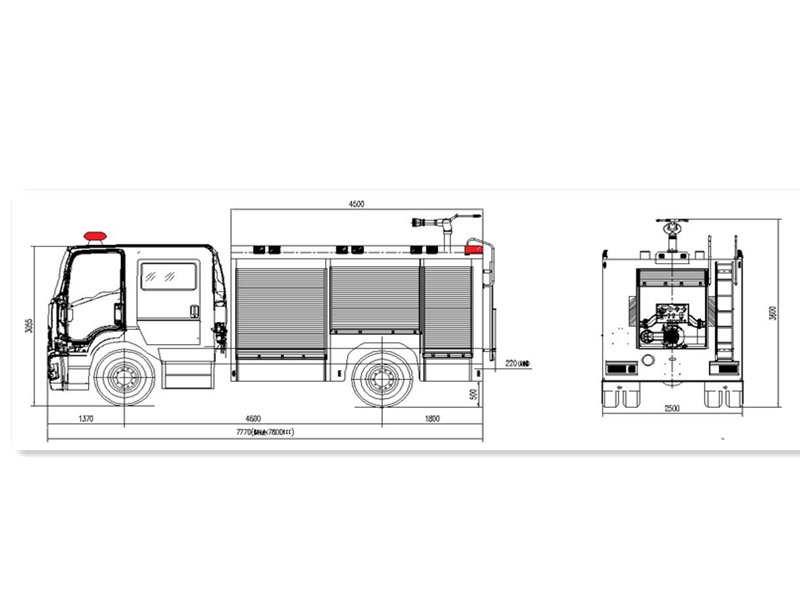 Howo fire foam truck